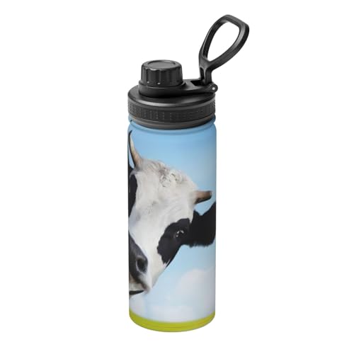 Isolierter Wasserkocher mit Kuhmuster, 530 ml, doppelwandige Thermoskanne für heiße und kalte Getränke, perfekt für Reisen, Camping Isolierter Wasserkocher mit Kuhmuster, 530 ml, doppelwandige Thermoskanne für heiße und kalte Getränke, perfekt für Reisen, Camping von JaoXer