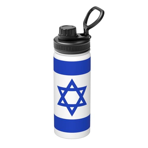 Isolierter Wasserkocher mit israelischer Flagge, 530 ml, doppelwandige Thermoskanne für heiße und kalte Getränke, perfekt für Reisen, Camping Isolierter Wasserkocher mit israelischer Flagge, 530 ml, doppelwandige Thermoskanne für heiße und kalte Getränke, perfekt für Reisen, Camping von JaoXer