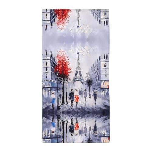 JaoXer 30,5 x 61 cm Strand-Pool-Handtuch für Damen und Herren – leicht, wiederverwendbar, Motiv: Paris, Stadtbaum, Eiffelturm, Kunstdruck, Handtuch für Bad, Fitnessstudio, Reisen, Sport JaoXer 30,5 x 61 cm Strand-Pool-Handtuch für Damen und Herren – leicht, wiederverwendbar, Motiv: Paris, Stadtbaum, Eiffelturm, Kunstdruck, Handtuch für Bad, Fitnessstudio, Reisen, Sport von JaoXer