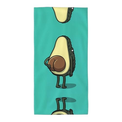 JaoXer 30,5 x 61 cm Strand-Pool-Handtuch für Damen und Herren – leichtes, wiederverwendbares Avocado-Handtuch für Bad, Fitnessstudio, Reisen, Sport von JaoXer
