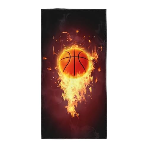 JaoXer 30,5 x 61 cm Strand-Pool-Handtuch für Damen und Herren – leichtes, wiederverwendbares Handtuch mit Basketball-Aufdruck für Bad, Fitnessstudio, Reisen, Sport JaoXer 30,5 x 61 cm Strand-Pool-Handtuch für Damen und Herren – leichtes, wiederverwendbares Handtuch mit Basketball-Aufdruck für Bad, Fitnessstudio, Reisen, Sport von JaoXer