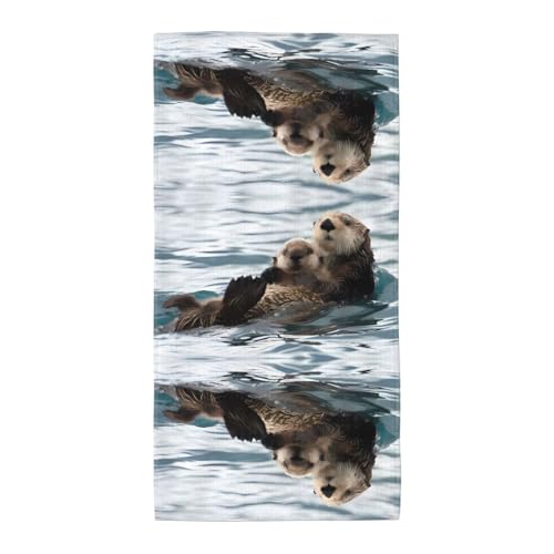 JaoXer 30,5 x 61 cm Strand-Pool-Handtuch für Damen und Herren – leichtes, wiederverwendbares Handtuch mit Otter-Druck für Bad, Fitnessstudio, Reisen, Sport JaoXer 30,5 x 61 cm Strand-Pool-Handtuch für Damen und Herren – leichtes, wiederverwendbares Handtuch mit Otter-Druck für Bad, Fitnessstudio, Reisen, Sport von JaoXer