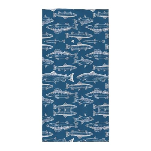 JaoXer 30,5 x 61 cm Strand-Pool-Handtuch für Damen und Herren – leichtes, wiederverwendbares Handtuch mit Ozeanfischen-Aufdruck für Bad, Fitnessstudio, Reisen, Sport JaoXer 30,5 x 61 cm Strand-Pool-Handtuch für Damen und Herren – leichtes, wiederverwendbares Handtuch mit Ozeanfischen-Aufdruck für Bad, Fitnessstudio, Reisen, Sport von JaoXer