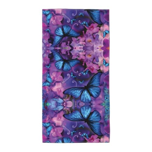 JaoXer 30,5 x 61 cm Strand-Pool-Handtuch für Damen und Herren – leichtes, wiederverwendbares Handtuch mit Schmetterlingsdruck für Bad, Fitnessstudio, Reisen, Sport JaoXer 30,5 x 61 cm Strand-Pool-Handtuch für Damen und Herren – leichtes, wiederverwendbares Handtuch mit Schmetterlingsdruck für Bad, Fitnessstudio, Reisen, Sport von JaoXer