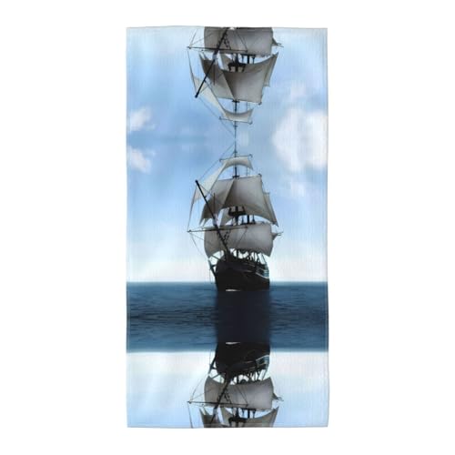JaoXer 30,5 x 61 cm Strand-Pool-Handtuch für Damen und Herren – leichtes, wiederverwendbares Handtuch mit altem Segelschiff-Druck für Bad, Fitnessstudio, Reisen, Sport JaoXer 30,5 x 61 cm Strand-Pool-Handtuch für Damen und Herren – leichtes, wiederverwendbares Handtuch mit altem Segelschiff-Druck für Bad, Fitnessstudio, Reisen, Sport von JaoXer