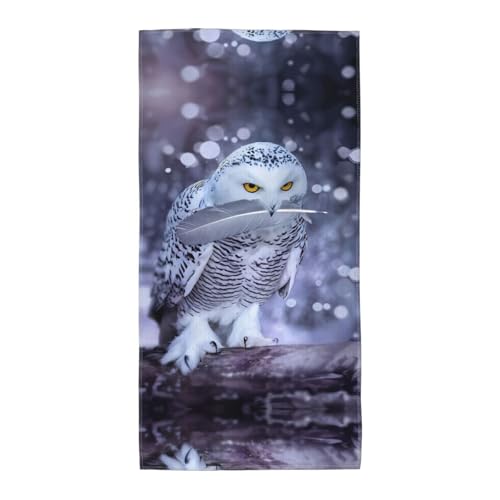 JaoXer 30,5 x 61 cm Strand-Pool-Handtuch für Damen und Herren – leichtes, wiederverwendbares Handtuch mit arktischem Eulen-Druck für Bad, Fitnessstudio, Reisen, Sport JaoXer 30,5 x 61 cm Strand-Pool-Handtuch für Damen und Herren – leichtes, wiederverwendbares Handtuch mit arktischem Eulen-Druck für Bad, Fitnessstudio, Reisen, Sport von JaoXer