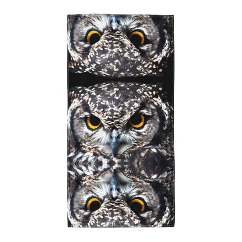 JaoXer 30,5 x 61 cm Strand-Pool-Handtuch für Damen und Herren – leichtes, wiederverwendbares Handtuch mit gelben Augen, Eulen-Druck, Handtuch für Bad, Fitnessstudio, Reisen, Sport JaoXer 30,5 x 61 cm Strand-Pool-Handtuch für Damen und Herren – leichtes, wiederverwendbares Handtuch mit gelben Augen, Eulen-Druck, Handtuch für Bad, Fitnessstudio, Reisen, Sport von JaoXer