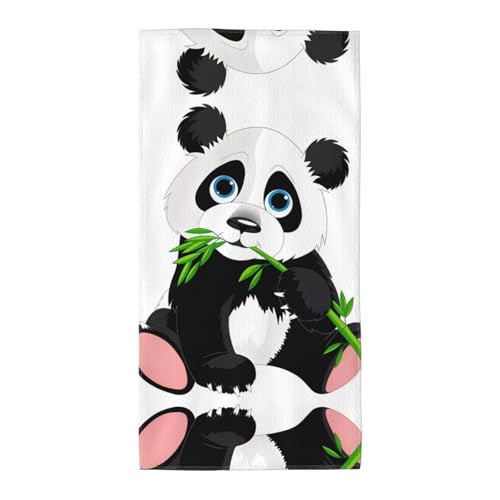 JaoXer 30,5 x 61 cm Strand-Pool-Handtuch für Damen und Herren – leichtes, wiederverwendbares Handtuch mit niedlichem Panda-Druck für Bad, Fitnessstudio, Reisen, Sport JaoXer 30,5 x 61 cm Strand-Pool-Handtuch für Damen und Herren – leichtes, wiederverwendbares Handtuch mit niedlichem Panda-Druck für Bad, Fitnessstudio, Reisen, Sport von JaoXer