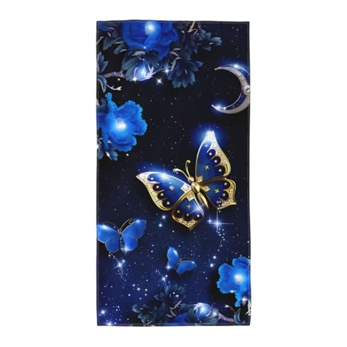 JaoXer 30,5 x 61 cm Strand-Pool-Handtuch für Damen und Herren – leichtes, wiederverwendbares blaues Schmetterlings-Handtuch für Bad, Fitnessstudio, Reisen, Sport JaoXer 30,5 x 61 cm Strand-Pool-Handtuch für Damen und Herren – leichtes, wiederverwendbares blaues Schmetterlings-Handtuch für Bad, Fitnessstudio, Reisen, Sport von JaoXer