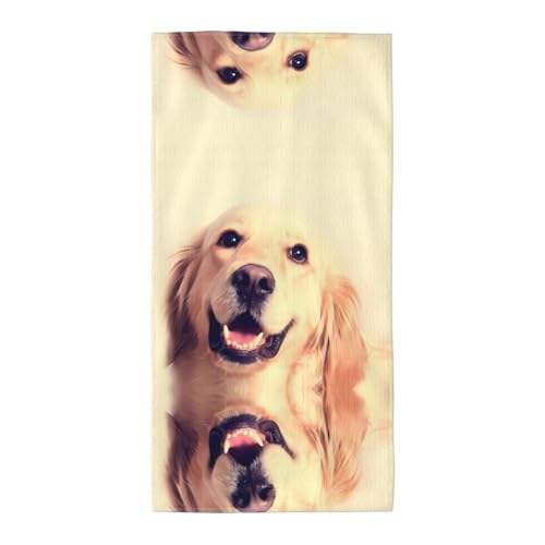 JaoXer 30,5 x 61 cm Strand-Pool-Handtuch für Männer und Frauen, leicht, wiederverwendbar, schöner goldener Hunde-Druck, Handtuch für Bad, Fitnessstudio, Reisen, Sport JaoXer 30,5 x 61 cm Strand-Pool-Handtuch für Männer und Frauen, leicht, wiederverwendbar, schöner goldener Hunde-Druck, Handtuch für Bad, Fitnessstudio, Reisen, Sport von JaoXer