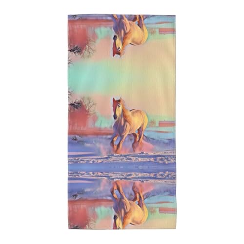 JaoXer 35,1 x 69,8 cm Strand-Pool-Handtuch für Damen und Herren – leichtes, wiederverwendbares Handtuch mit Pferdemotiv für Bad, Fitnessstudio, Reisen, Sport JaoXer 35,1 x 69,8 cm Strand-Pool-Handtuch für Damen und Herren – leichtes, wiederverwendbares Handtuch mit Pferdemotiv für Bad, Fitnessstudio, Reisen, Sport von JaoXer