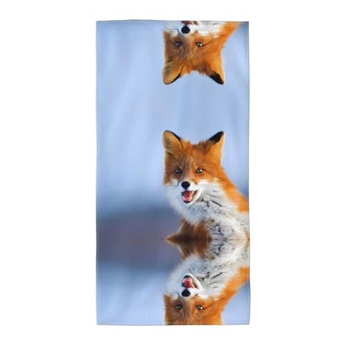 JaoXer 35,1 x 69,8 cm Strand-Pool-Handtuch für Damen und Herren – leichtes, wiederverwendbares Handtuch mit kleinem Fuchs-Aufdruck für Bad, Fitnessstudio, Reisen, Sport JaoXer 35,1 x 69,8 cm Strand-Pool-Handtuch für Damen und Herren – leichtes, wiederverwendbares Handtuch mit kleinem Fuchs-Aufdruck für Bad, Fitnessstudio, Reisen, Sport von JaoXer