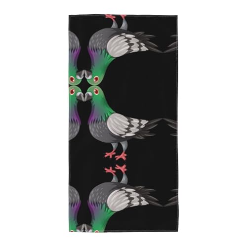 JaoXer 35,1 x 69,8 cm Strand-Pool-Handtuch für Männer und Frauen, leicht, wiederverwendbar, Cartoon-Tauben-Druck, Handtuch für Bad, Fitnessstudio, Reisen, Sport JaoXer 35,1 x 69,8 cm Strand-Pool-Handtuch für Männer und Frauen, leicht, wiederverwendbar, Cartoon-Tauben-Druck, Handtuch für Bad, Fitnessstudio, Reisen, Sport von JaoXer