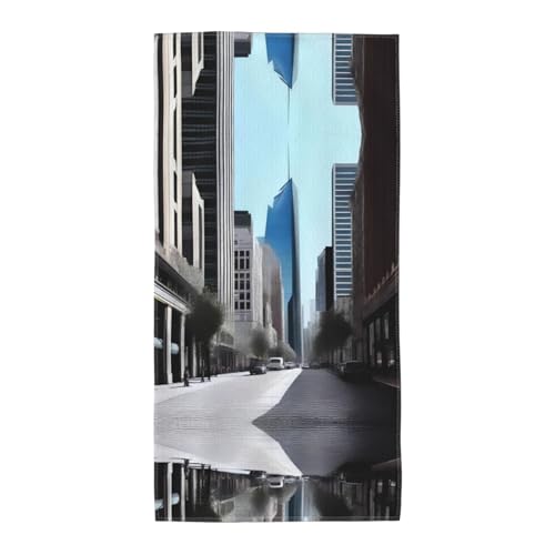 JaoXer 35,1 x 69,8 cm Strand-Pool-Handtuch für Männer und Frauen, leicht, wiederverwendbar, Stadtstraßen-Druck, Handtuch für Bad, Fitnessstudio, Reisen, Sport JaoXer 35,1 x 69,8 cm Strand-Pool-Handtuch für Männer und Frauen, leicht, wiederverwendbar, Stadtstraßen-Druck, Handtuch für Bad, Fitnessstudio, Reisen, Sport von JaoXer