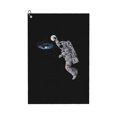 JaoXer Astronaut Space Basketball Druck Golf Club Handtuch für Männer & Frauen - Tragbar mit Karabiner Clip - Perfekt für Sport, Yoga, Fitnessstudio, Strand JaoXer Astronaut Space Basketball Druck Golf Club Handtuch für Männer & Frauen - Tragbar mit Karabiner Clip - Perfekt für Sport, Yoga, Fitnessstudio, Strand von JaoXer