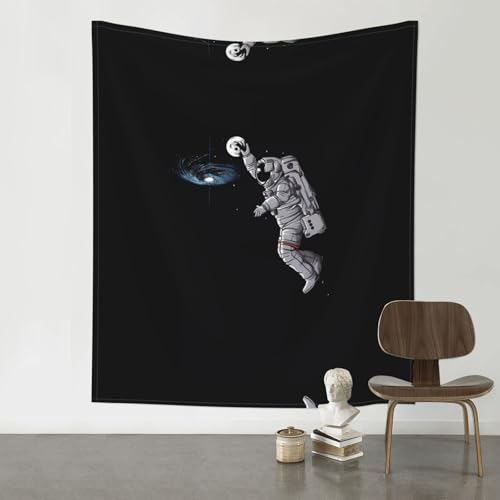JaoXer Astronauten-Weltraum-Basketball-Druck, Wandteppich, 152,4 x 129,5 cm, Raum-Dekoration, Kunstposter für Wohnzimmer, Schlafzimmer, minimalistischer Wandbehang JaoXer Astronauten-Weltraum-Basketball-Druck, Wandteppich, 152,4 x 129,5 cm, Raum-Dekoration, Kunstposter für Wohnzimmer, Schlafzimmer, minimalistischer Wandbehang von JaoXer