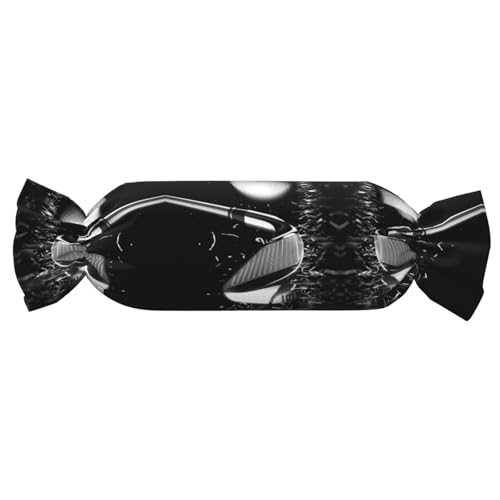 JaoXer 【Candy-Shaped Cylindrical Pillow】Adjustable Neck Support Plush Body Cushion with Soft Black and White Golf Print Design JaoXer 【Candy-Shaped Cylindrical Pillow】Adjustable Neck Support Plush Body Cushion with Soft Black and White Golf Print Design von JaoXer