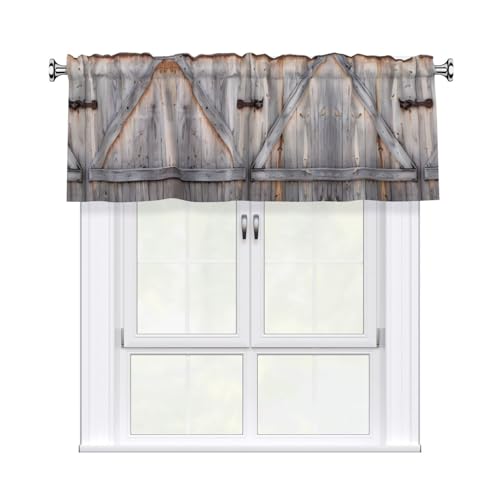 JaoXer Country Barn Türvorhang mit Holzdruck, 137,2 x 45,7 cm, Fensterdekoration für Heimdekoration, perfekt für Badezimmer, Waschküche JaoXer Country Barn Türvorhang mit Holzdruck, 137,2 x 45,7 cm, Fensterdekoration für Heimdekoration, perfekt für Badezimmer, Waschküche von JaoXer