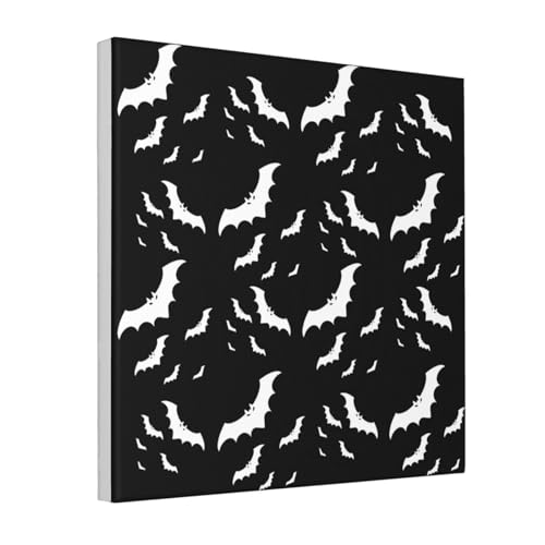 JaoXer Dekoratives Bild auf Leinwand, 30,5 x 30,5 cm, Motiv: Halloween fliegende Fledermäuse, Wandkunst, abstrakt, realistisch, Heimdekoration für Wohnzimmer, Schlafzimmer, Büro JaoXer Dekoratives Bild auf Leinwand, 30,5 x 30,5 cm, Motiv: Halloween fliegende Fledermäuse, Wandkunst, abstrakt, realistisch, Heimdekoration für Wohnzimmer, Schlafzimmer, Büro von JaoXer