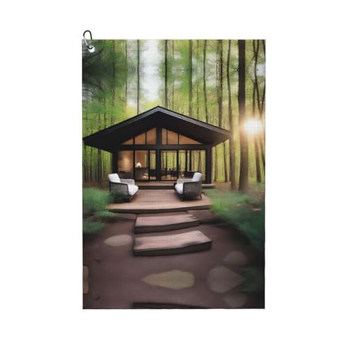 JaoXer Ein Outdoor Escape Print Golf Club Handtuch für Damen & Herren - Tragbar mit Karabinerhaken - Perfekt für Sport, Yoga, Fitnessstudio, Strand JaoXer Ein Outdoor Escape Print Golf Club Handtuch für Damen & Herren - Tragbar mit Karabinerhaken - Perfekt für Sport, Yoga, Fitnessstudio, Strand von JaoXer