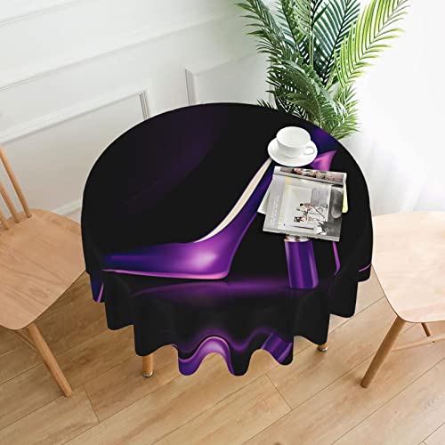 JaoXer Elegante runde Tischdecke mit hohen Absätzen, Esstischabdeckung für Esszimmer, Bürotreffen und Feiertage, 152,4 cm Couchtischdecke JaoXer Elegante runde Tischdecke mit hohen Absätzen, Esstischabdeckung für Esszimmer, Bürotreffen und Feiertage, 152,4 cm Couchtischdecke von JaoXer