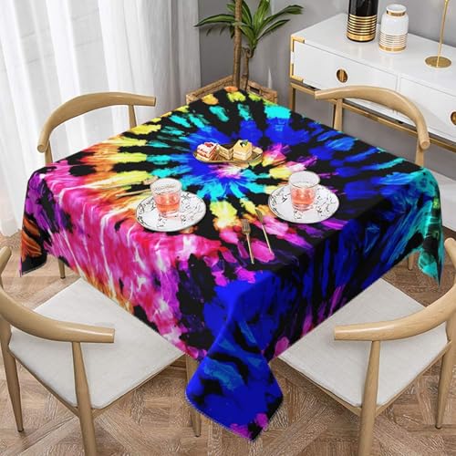 JaoXer Exotic Tribe Tischdecke im Batik-Stil, quadratisch, perfekt für drinnen und draußen, Esstisch, Couchtisch und Bürokonferenzen JaoXer Exotic Tribe Tischdecke im Batik-Stil, quadratisch, perfekt für drinnen und draußen, Esstisch, Couchtisch und Bürokonferenzen von JaoXer