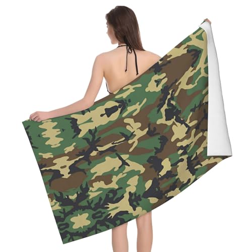 JaoXer Grünes Militär-Badetuch-Set – weiche Mikrofaser-Badetücher – perfekt für Zuhause, Fitnessstudio, Strand und Reisen JaoXer Grünes Militär-Badetuch-Set – weiche Mikrofaser-Badetücher – perfekt für Zuhause, Fitnessstudio, Strand und Reisen von JaoXer