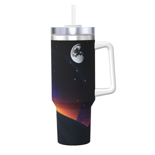 JaoXer Isolierbecher aus Edelstahl mit Griff und Strohhalm, 1,2 l, ideal für Reisen und Sport JaoXer Isolierbecher aus Edelstahl mit Griff und Strohhalm, 1,2 l, ideal für Reisen und Sport von JaoXer