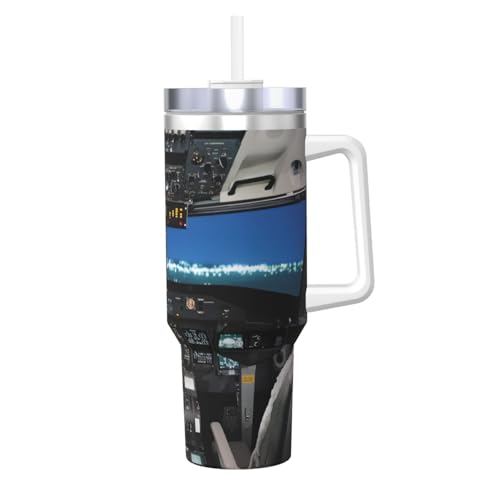 JaoXer Isolierbecher aus Edelstahl mit Griff und Strohhalm, 1,2 l, ideal für Reisen und Sport JaoXer Isolierbecher aus Edelstahl mit Griff und Strohhalm, 1,2 l, ideal für Reisen und Sport von JaoXer