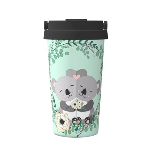JaoXer Koala Isolierter Kaffeebecher - Stilvoller Griffdeckel Reisebecher mit Boden, perfekt für heiße & eisgekühlte Getränke JaoXer Koala Isolierter Kaffeebecher - Stilvoller Griffdeckel Reisebecher mit Boden, perfekt für heiße & eisgekühlte Getränke von JaoXer