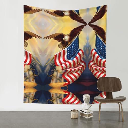 JaoXer Kunstdruck mit amerikanischer USA-Flagge, Adler, 152,4 x 129,5 cm, Raumdekoration, Kunstposter für Wohnzimmer, Schlafzimmer, minimalistischer Wandbehang JaoXer Kunstdruck mit amerikanischer USA-Flagge, Adler, 152,4 x 129,5 cm, Raumdekoration, Kunstposter für Wohnzimmer, Schlafzimmer, minimalistischer Wandbehang von JaoXer