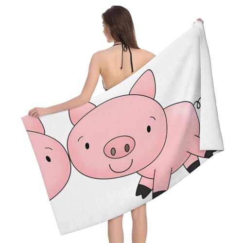 JaoXer Piggy Badetuch-Set – weiche Mikrofaser-Badetücher – perfekt für Zuhause, Fitnessstudio, Strand und Reisen JaoXer Piggy Badetuch-Set – weiche Mikrofaser-Badetücher – perfekt für Zuhause, Fitnessstudio, Strand und Reisen von JaoXer