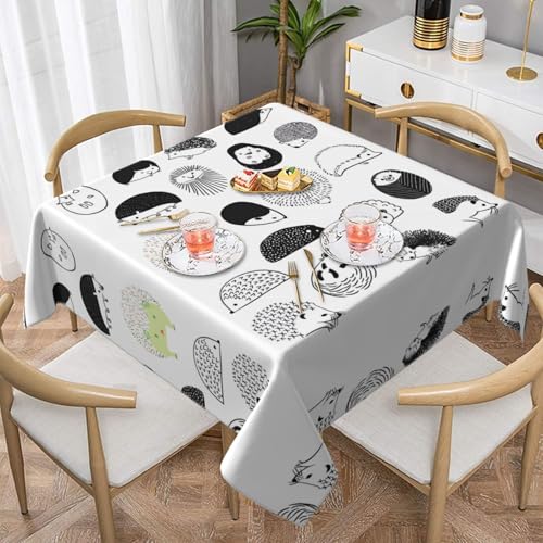 JaoXer Quadratische Tischdecke mit Igel-Druck, perfekt für drinnen und draußen, Esstisch, Couchtisch und Bürokonferenzen JaoXer Quadratische Tischdecke mit Igel-Druck, perfekt für drinnen und draußen, Esstisch, Couchtisch und Bürokonferenzen von JaoXer
