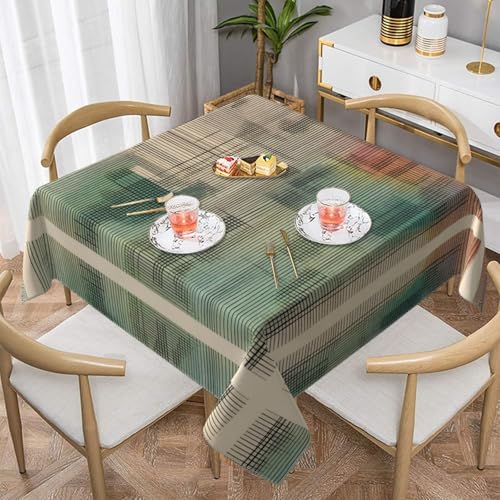JaoXer Quadratische Tischdecke mit Melodic-Aufdruck, perfekt für drinnen und draußen, Esstisch, Couchtisch und Bürokonferenzen von JaoXer