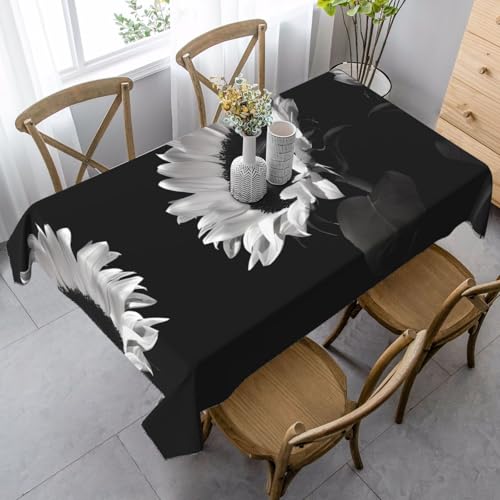 JaoXer Rechteckige Tischdecke mit Sonnenblumen-Motiv, waschbar, klassische Küchendekoration für Esstisch, Tischplatte, Party-Tischdecken JaoXer Rechteckige Tischdecke mit Sonnenblumen-Motiv, waschbar, klassische Küchendekoration für Esstisch, Tischplatte, Party-Tischdecken von JaoXer