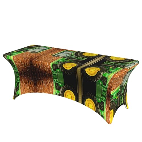 JaoXer Rechteckige Tischdecke mit Traktor-Motiv, abwischbar, dehnbar, langlebig, für den Innen- und Außenbereich JaoXer Rechteckige Tischdecke mit Traktor-Motiv, abwischbar, dehnbar, langlebig, für den Innen- und Außenbereich von JaoXer