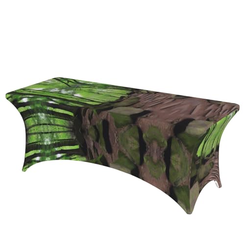 JaoXer Rechteckige Tischdecke mit Wanderweg-Druck, abwischbar, dehnbar, langlebig, für den Innen- und Außenbereich JaoXer Rechteckige Tischdecke mit Wanderweg-Druck, abwischbar, dehnbar, langlebig, für den Innen- und Außenbereich von JaoXer
