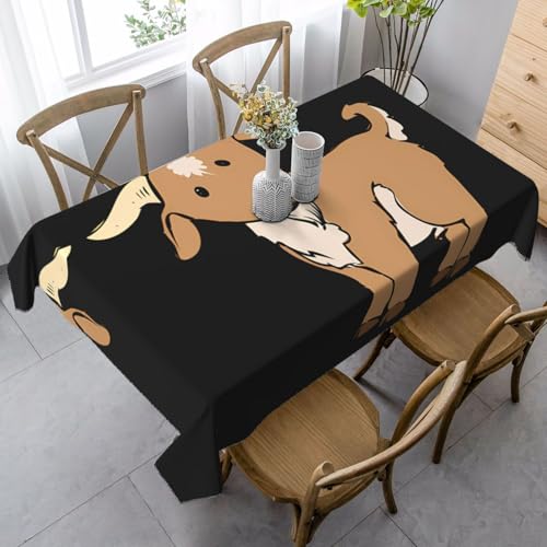 JaoXer Rechteckige Tischdecke mit Ziegenmuster, waschbar, klassische Küchendekoration für Esstisch, Tischplatte, Party-Tischdecken JaoXer Rechteckige Tischdecke mit Ziegenmuster, waschbar, klassische Küchendekoration für Esstisch, Tischplatte, Party-Tischdecken von JaoXer