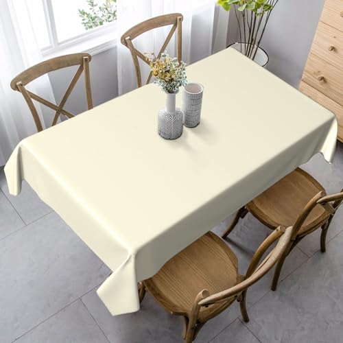 JaoXer Rechteckige Tischdecke mit cremefarbenem Druck, waschbar, klassische Küchendekoration für Esstisch, Tischplatte, Party-Tischdecken JaoXer Rechteckige Tischdecke mit cremefarbenem Druck, waschbar, klassische Küchendekoration für Esstisch, Tischplatte, Party-Tischdecken von JaoXer
