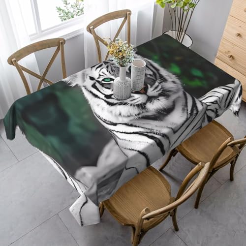 JaoXer Rechteckige Tischdecke mit niedlichem Leopardenmuster, waschbar, klassische Küchendekoration für Esstisch, Tischplatte, Party-Tischdecken JaoXer Rechteckige Tischdecke mit niedlichem Leopardenmuster, waschbar, klassische Küchendekoration für Esstisch, Tischplatte, Party-Tischdecken von JaoXer