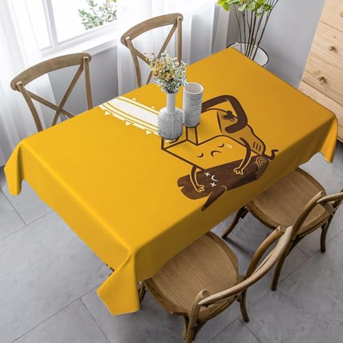 JaoXer Rechteckige Tischdecke mit niedlichem weinendem Kettensägen-Druck, waschbar, klassische Küchendekoration für Esstisch, Tischplatte, Party-Tischdecken JaoXer Rechteckige Tischdecke mit niedlichem weinendem Kettensägen-Druck, waschbar, klassische Küchendekoration für Esstisch, Tischplatte, Party-Tischdecken von JaoXer
