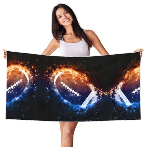 JaoXer Samt-Strandtuch, Motiv: weißer Silberfuchs – Galaxie-Weltraum, American Football-Druck, weiches Handtuch für Zuhause, Reisen, Schwimmbad, Sonnenbad, Fitnessstudio JaoXer Samt-Strandtuch, Motiv: weißer Silberfuchs – Galaxie-Weltraum, American Football-Druck, weiches Handtuch für Zuhause, Reisen, Schwimmbad, Sonnenbad, Fitnessstudio von JaoXer