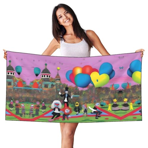 JaoXer Samt-Strandtuch mit Fuchs-Motiv, weiches Handtuch für Zuhause, Reisen, Schwimmbad, Sonnenbaden, Fitnessstudio JaoXer Samt-Strandtuch mit Fuchs-Motiv, weiches Handtuch für Zuhause, Reisen, Schwimmbad, Sonnenbaden, Fitnessstudio von JaoXer
