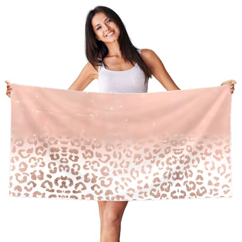 JaoXer Samt-Strandtuch mit weißem Silberfuchs – rotgoldener Glitzer-Druck, weiches Handtuch für Zuhause, Reisen, Schwimmbad, Sonnenbad, Fitnessstudio JaoXer Samt-Strandtuch mit weißem Silberfuchs – rotgoldener Glitzer-Druck, weiches Handtuch für Zuhause, Reisen, Schwimmbad, Sonnenbad, Fitnessstudio von JaoXer