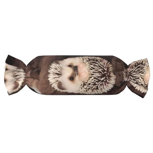 JaoXer 【Süßigkeitenförmiges zylindrisches Kissen】Verstellbare Nackenstütze, Plüsch-Körperkissen mit weichem Baby-Igel-Druck-Design JaoXer 【Süßigkeitenförmiges zylindrisches Kissen】Verstellbare Nackenstütze, Plüsch-Körperkissen mit weichem Baby-Igel-Druck-Design von JaoXer