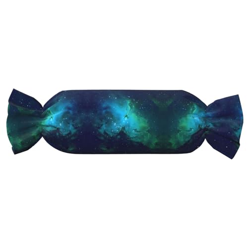 JaoXer 【Süßigkeitenförmiges zylindrisches Kissen】Verstellbare Nackenstütze, Plüsch-Körperkissen mit weichem Galaxiegrün-Druckdesign JaoXer 【Süßigkeitenförmiges zylindrisches Kissen】Verstellbare Nackenstütze, Plüsch-Körperkissen mit weichem Galaxiegrün-Druckdesign von JaoXer