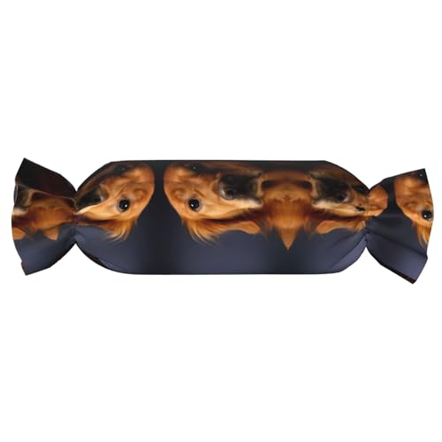 JaoXer 【Süßigkeitenförmiges zylindrisches Kissen】Verstellbare Nackenstütze, Plüsch-Körperkissen mit weichem Golden Retriever-Druckdesign JaoXer 【Süßigkeitenförmiges zylindrisches Kissen】Verstellbare Nackenstütze, Plüsch-Körperkissen mit weichem Golden Retriever-Druckdesign von JaoXer