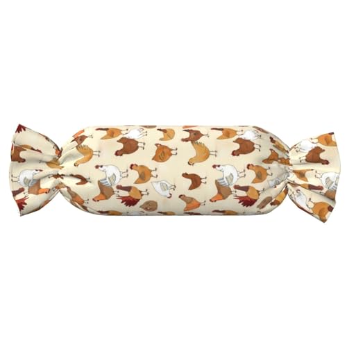 JaoXer 【Süßigkeitenförmiges zylindrisches Kissen】Verstellbare Nackenstütze, Plüsch-Körperkissen mit weichem Hühnerbrut-Design JaoXer 【Süßigkeitenförmiges zylindrisches Kissen】Verstellbare Nackenstütze, Plüsch-Körperkissen mit weichem Hühnerbrut-Design von JaoXer
