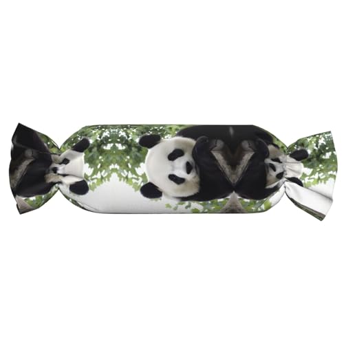 JaoXer 【Süßigkeitenförmiges zylindrisches Kissen】Verstellbare Nackenstütze, Plüsch-Körperkissen mit weichem schönem Panda-Druck-Design JaoXer 【Süßigkeitenförmiges zylindrisches Kissen】Verstellbare Nackenstütze, Plüsch-Körperkissen mit weichem schönem Panda-Druck-Design von JaoXer