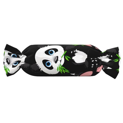 JaoXer 【Süßigkeitenförmiges zylindrisches Kissen】Verstellbare Nackenstütze, Plüsch-Körperkissen mit weichem süßem Panda-Druck-Design JaoXer 【Süßigkeitenförmiges zylindrisches Kissen】Verstellbare Nackenstütze, Plüsch-Körperkissen mit weichem süßem Panda-Druck-Design von JaoXer